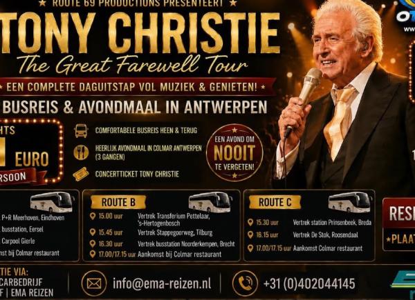 Tony Christie the great farewell tour